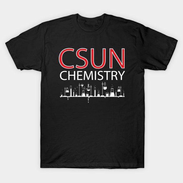 CSUN Chemistry (White Print) T-Shirt by csunasbmbchapter